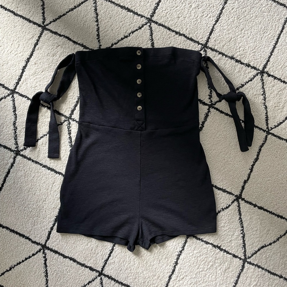 FREE PEOPLE BEACH RIBBED ROMPER